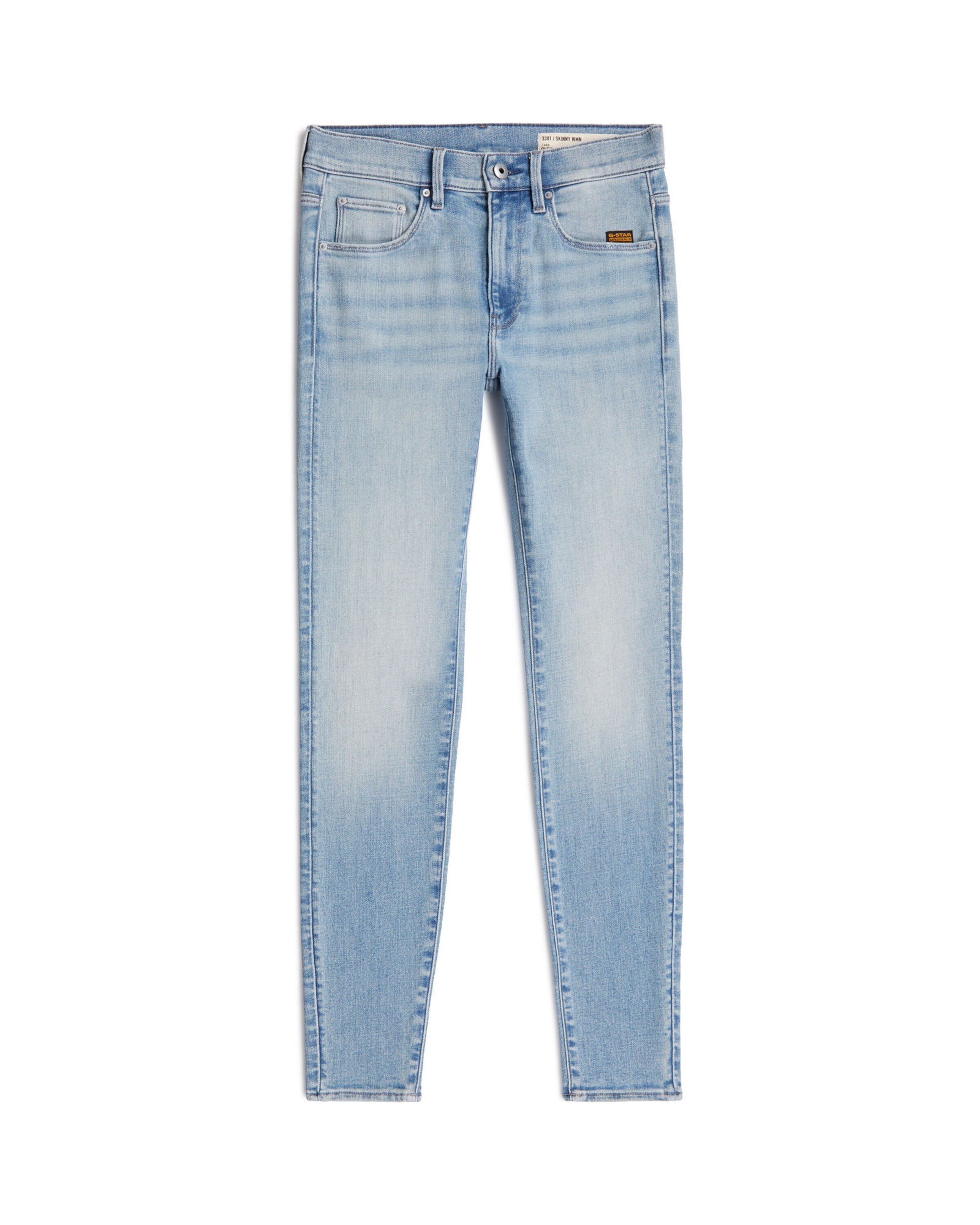 G-STAR Jeans - '3301 Skinny Jeans' in Blau: Vorderseite