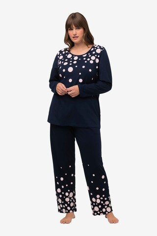 Ulla Popken Pyjama in Blauw: voorkant