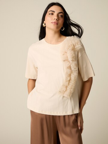 Maglietta di oltre in beige