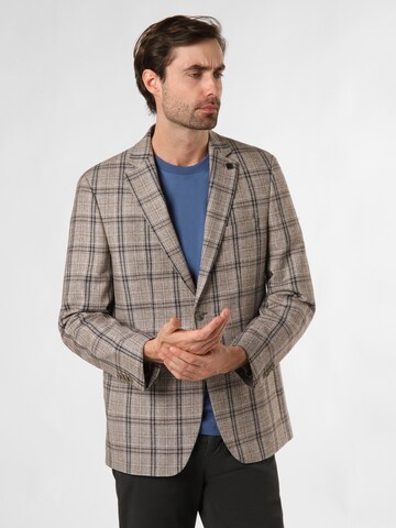 HECHTER PARIS Regular fit Business Blazer in Grey: front