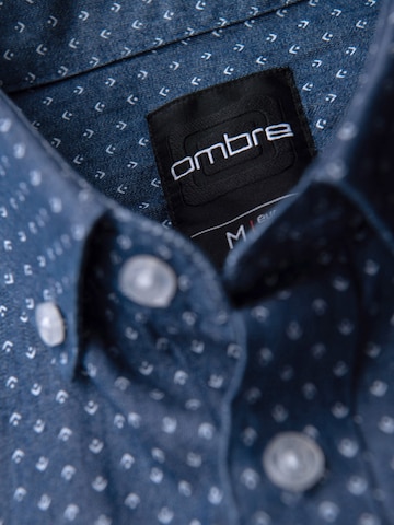 Ombre - Ajuste regular Camisa en azul