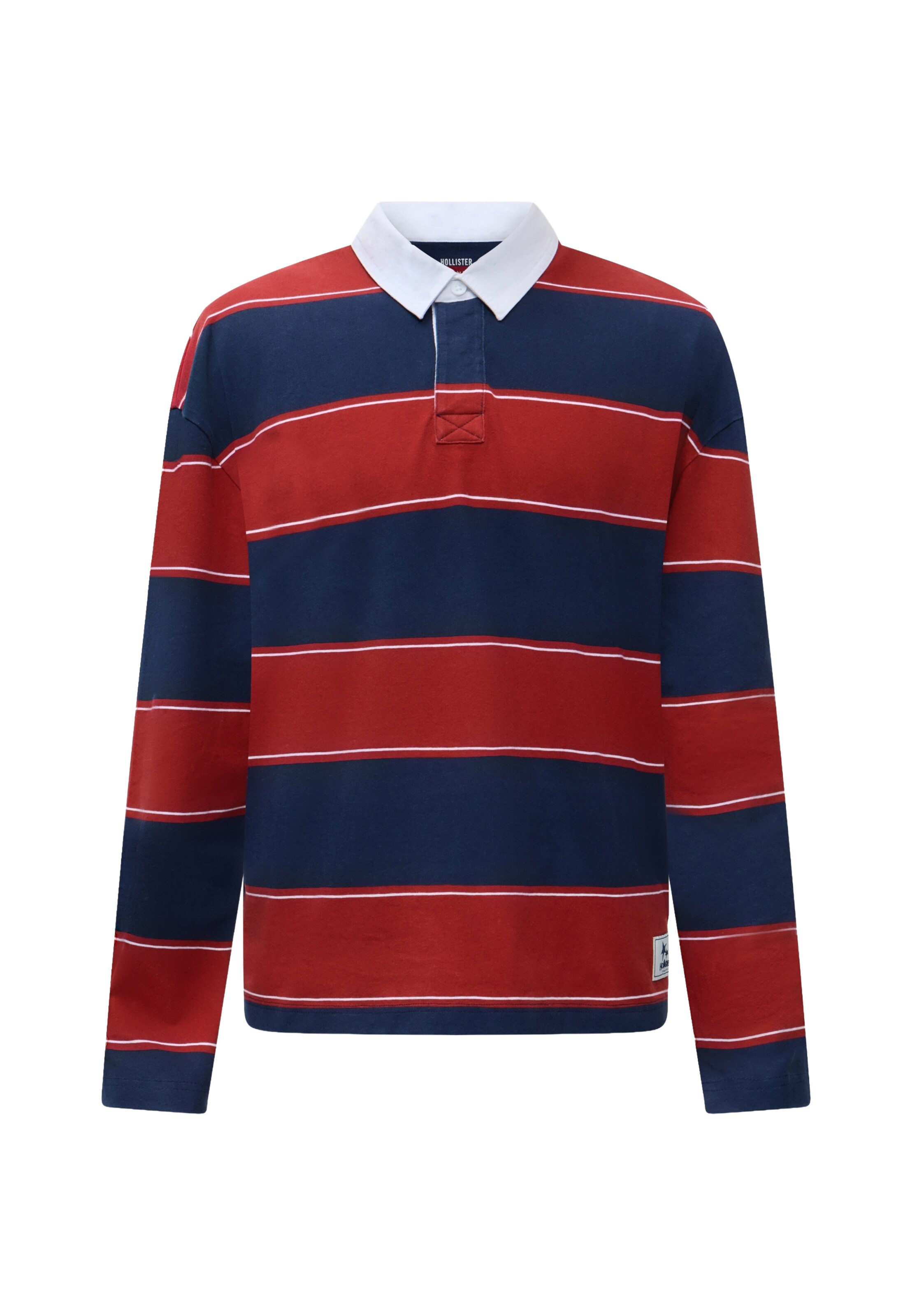 HOLLISTER T-Shirt en XS en bleu marine / rouge sang / blanc, Vue avec produit