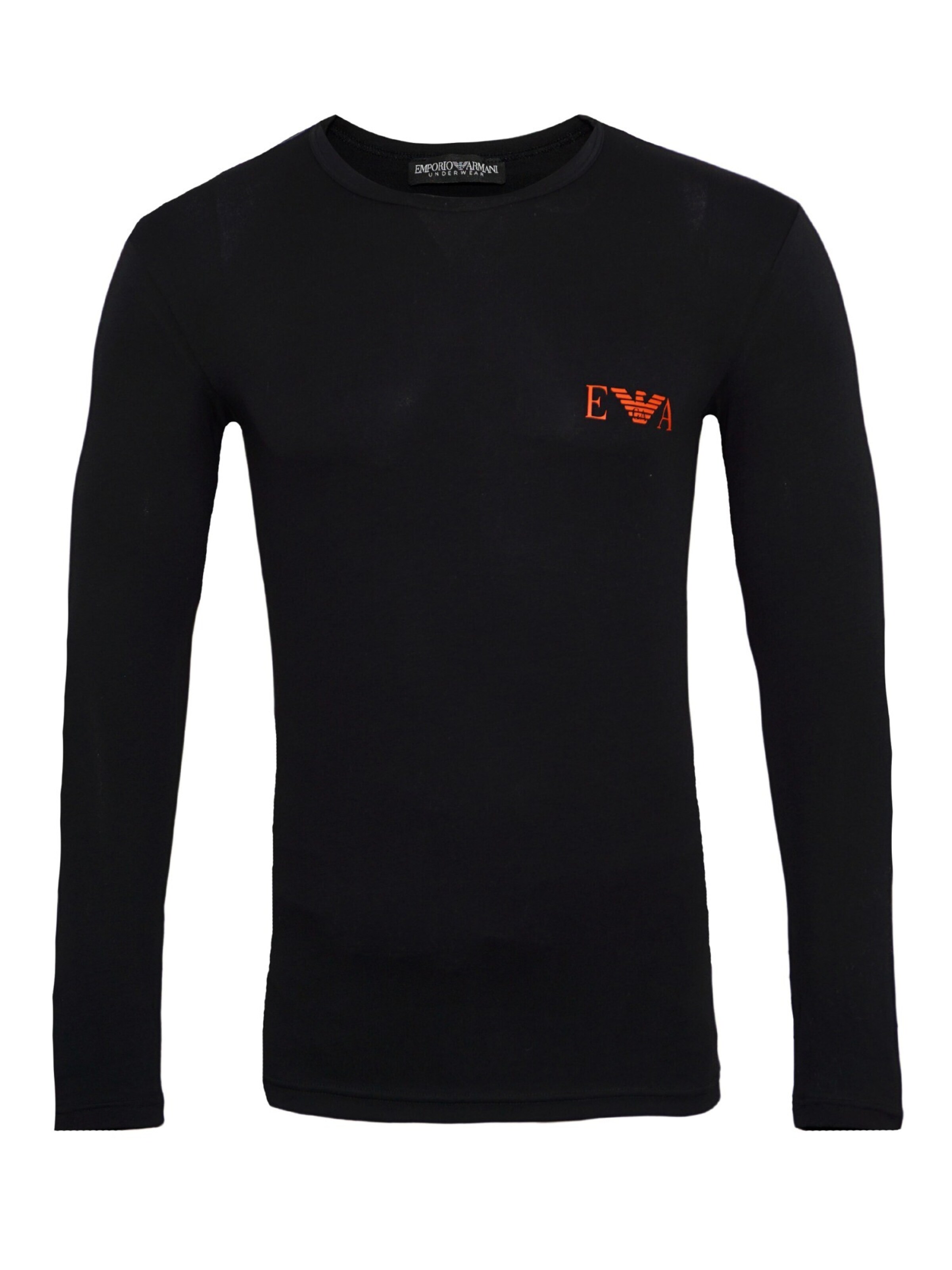 Maglietta di Emporio Armani in nero: frontale