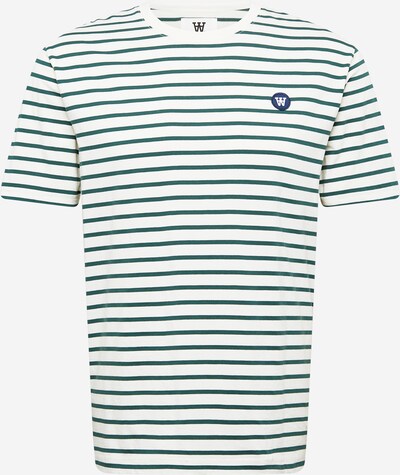 WOOD WOOD T-Shirt 'Ace' in grün / weiß, Produktansicht