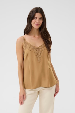 Cream Top in Beige: Vorderseite