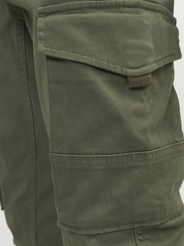 JACK & JONES MINI Tapered Trousers 'PAUL FLAKE' in Green