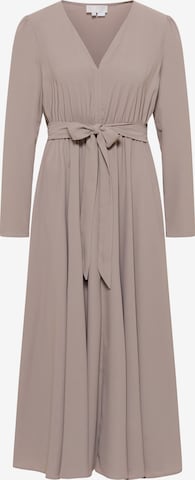 RISA Dress in Beige: front