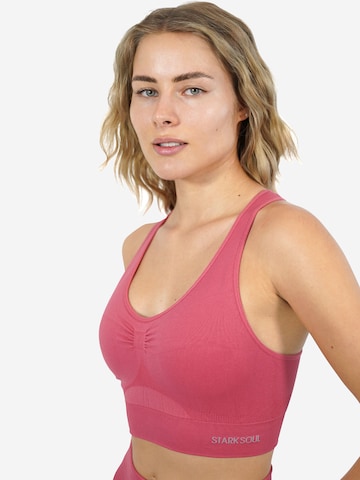 Bustino Reggiseno sportivo di Stark Soul in rosso
