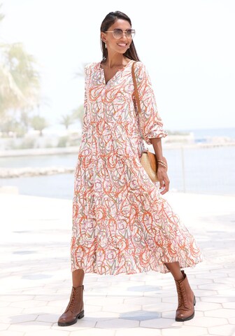 LASCANA Dress in Beige: front
