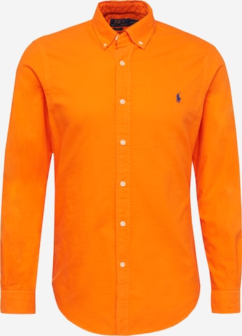 Polo Ralph Lauren Button Up Shirt in Orange: front