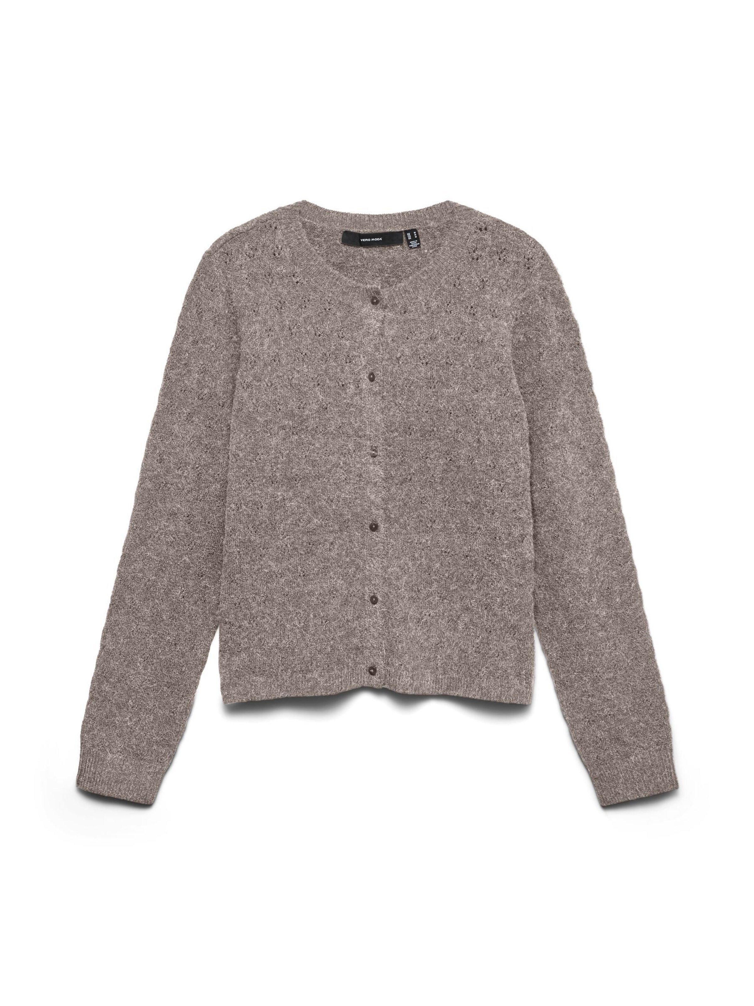 VERO MODA Knit Cardigan 'VMDoffy' in Grey: front