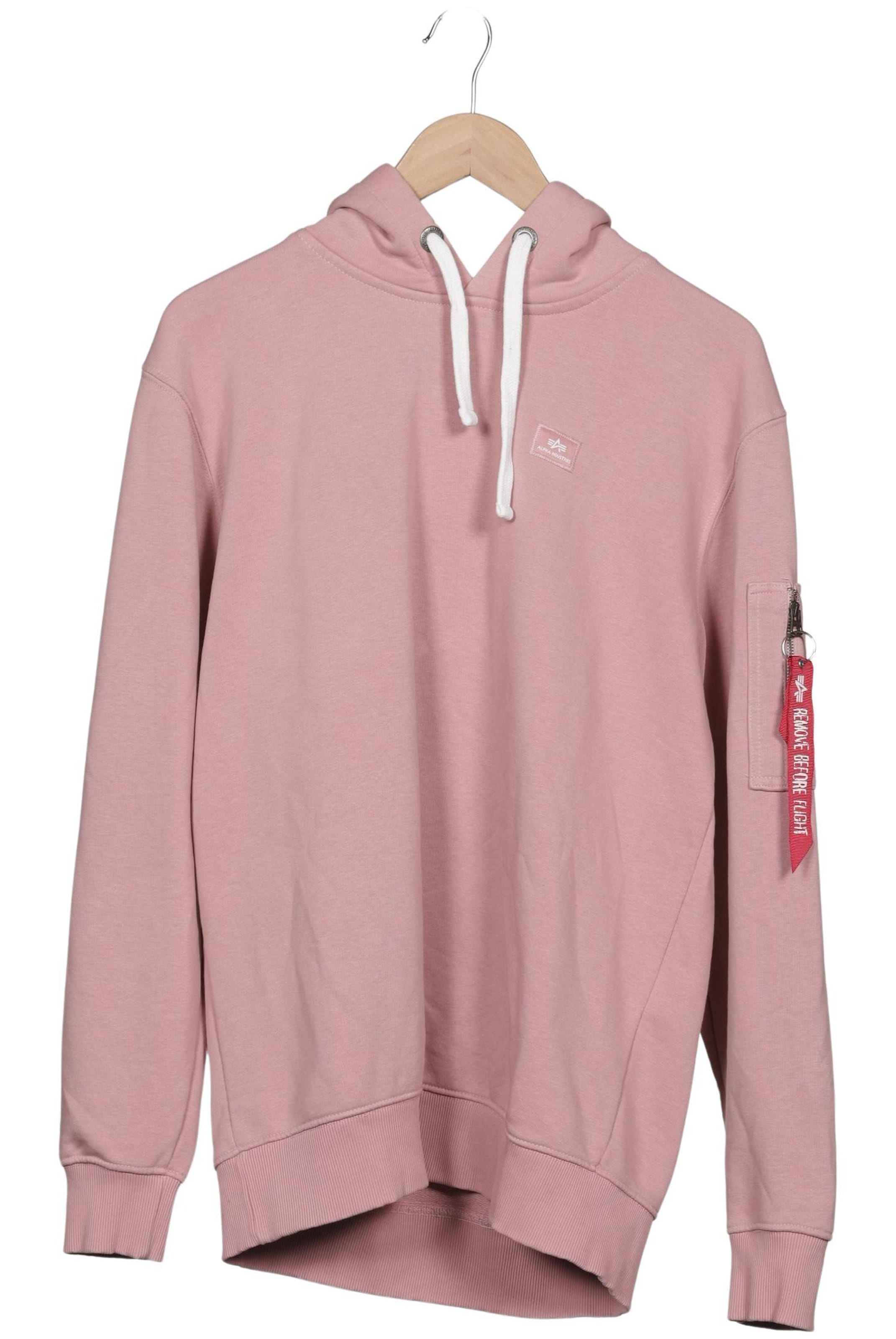 ALPHA INDUSTRIES Sweatshirt & Zip-Up Hoodie in XL in Pink: front
