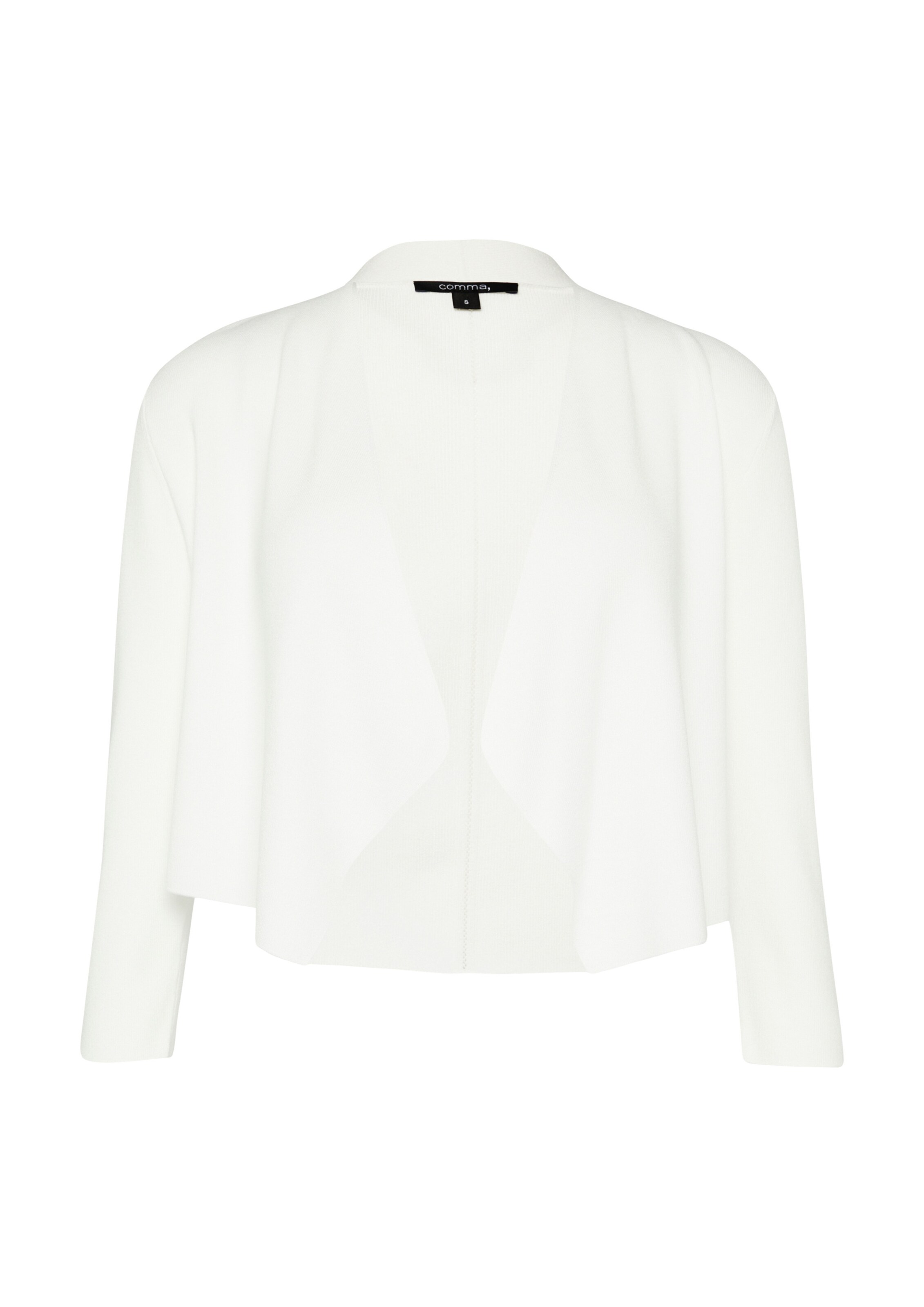 COMMA Πλεκτή ζακέτα σε λευκό: μπροστά
