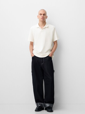 Bershka Tričko – bílá
