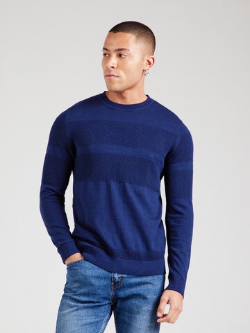 Pull-over 'JPRBLUNOAH' Jack & Jones Premium en bleu : devant