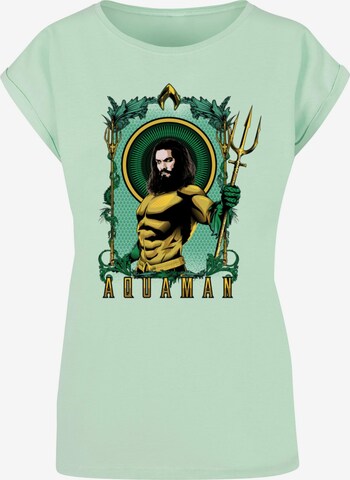 T-shirt 'Aquaman - Trident' ABSOLUTE CULT en vert : devant