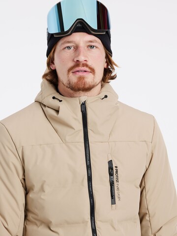 PROTEST Athletic Jacket 'PRTSUPERIOR 23' in Brown