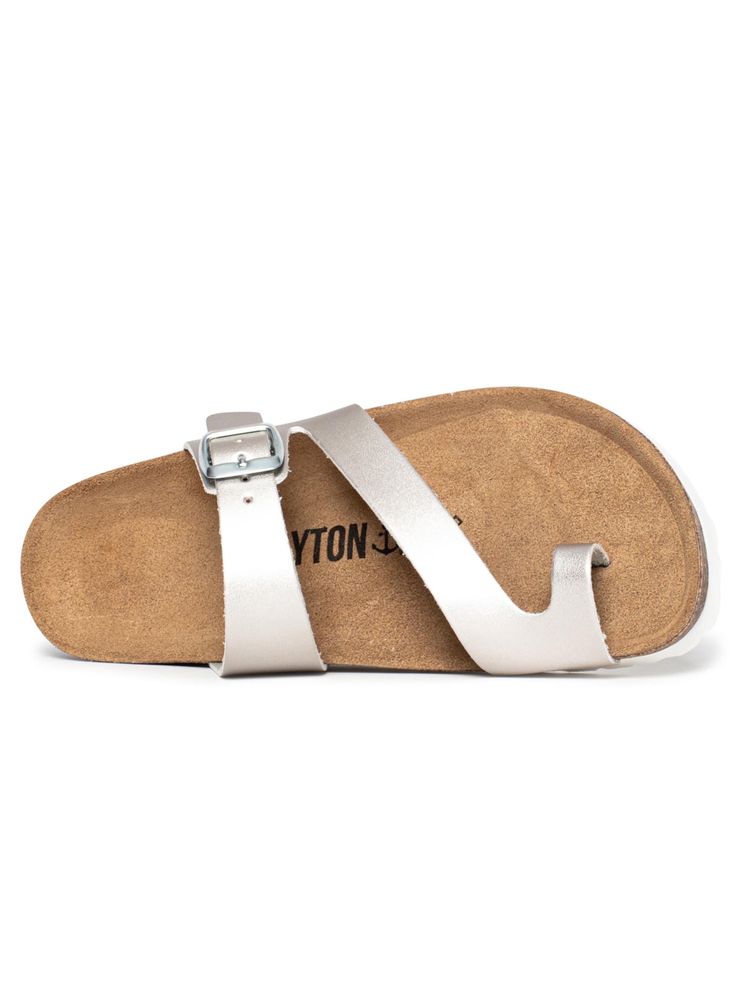 Bayton Босоножки через палец 'Biscaye' в Серебристый