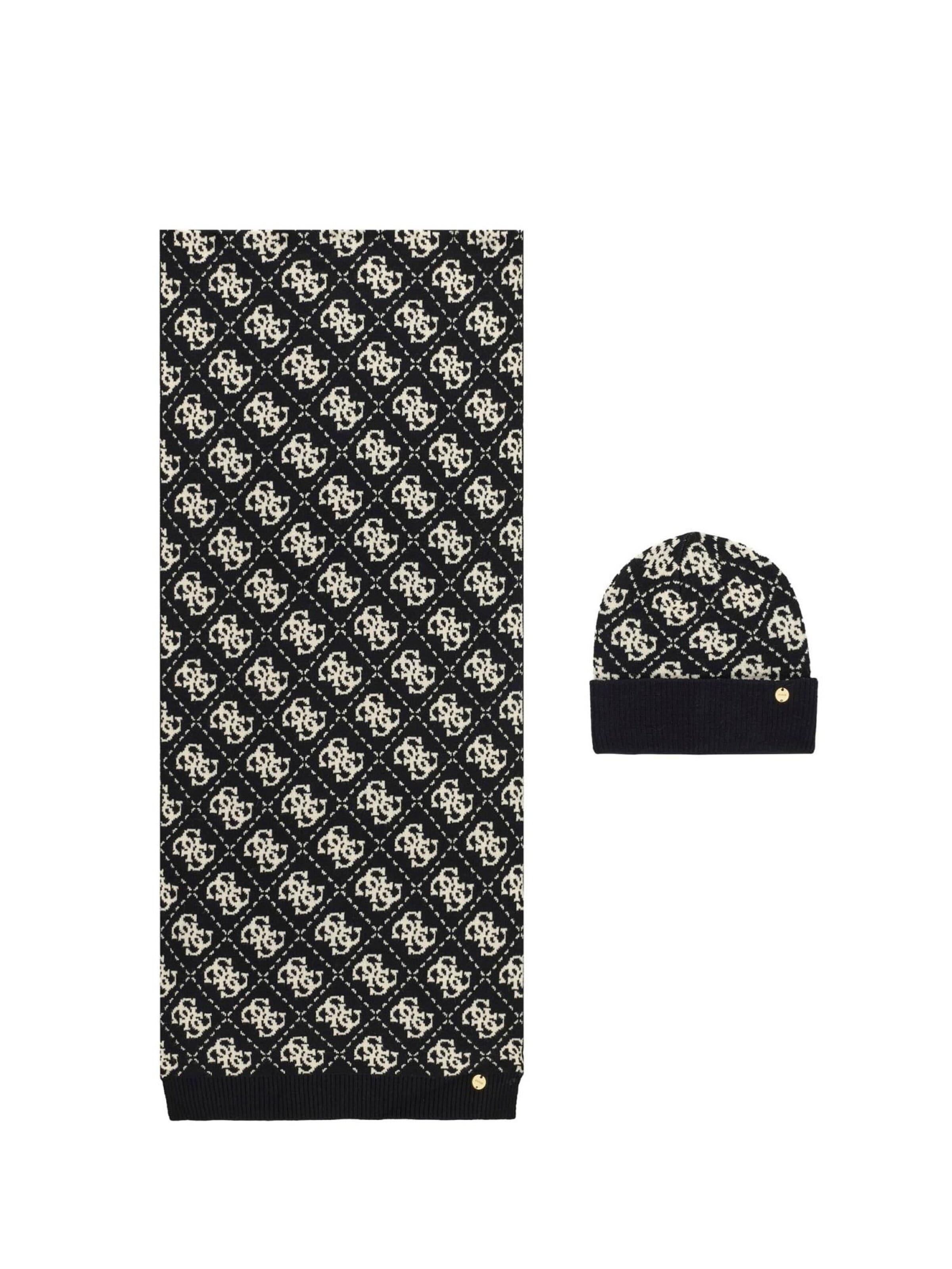 Căciulă de la GUESS pe negru: față