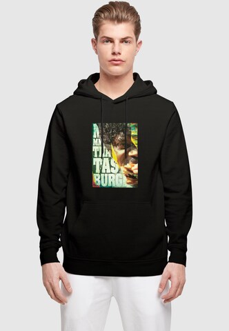 Merchcode Sweatshirt 'Pulp Fiction - Kahuna Burger' in Black: front