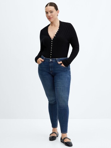 MANGO Skinny Jeans in Blauw