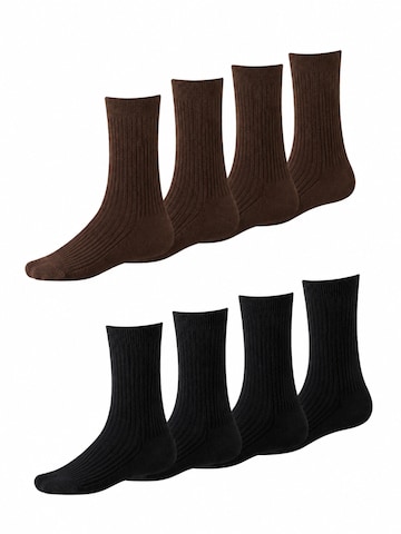 Millo Socks 'Cosy Steps Mix' in Brown: front