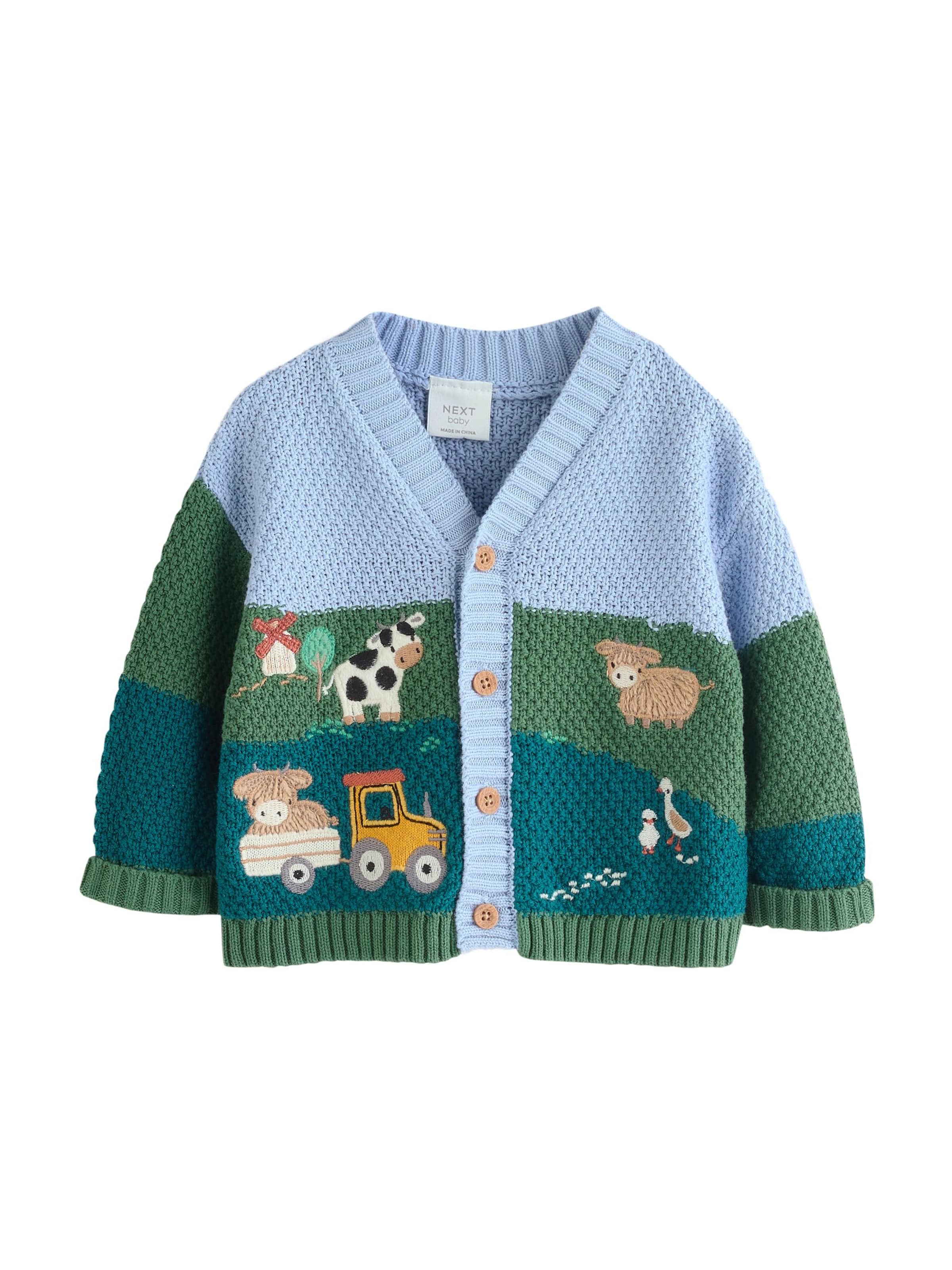 Next Вязаная кофта в Синий: спереди