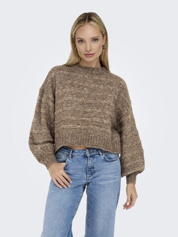 ONLY Sweater 'Celina' in Brown: front