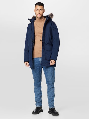 JACK & JONES Parka zimowa w kolorze niebieski