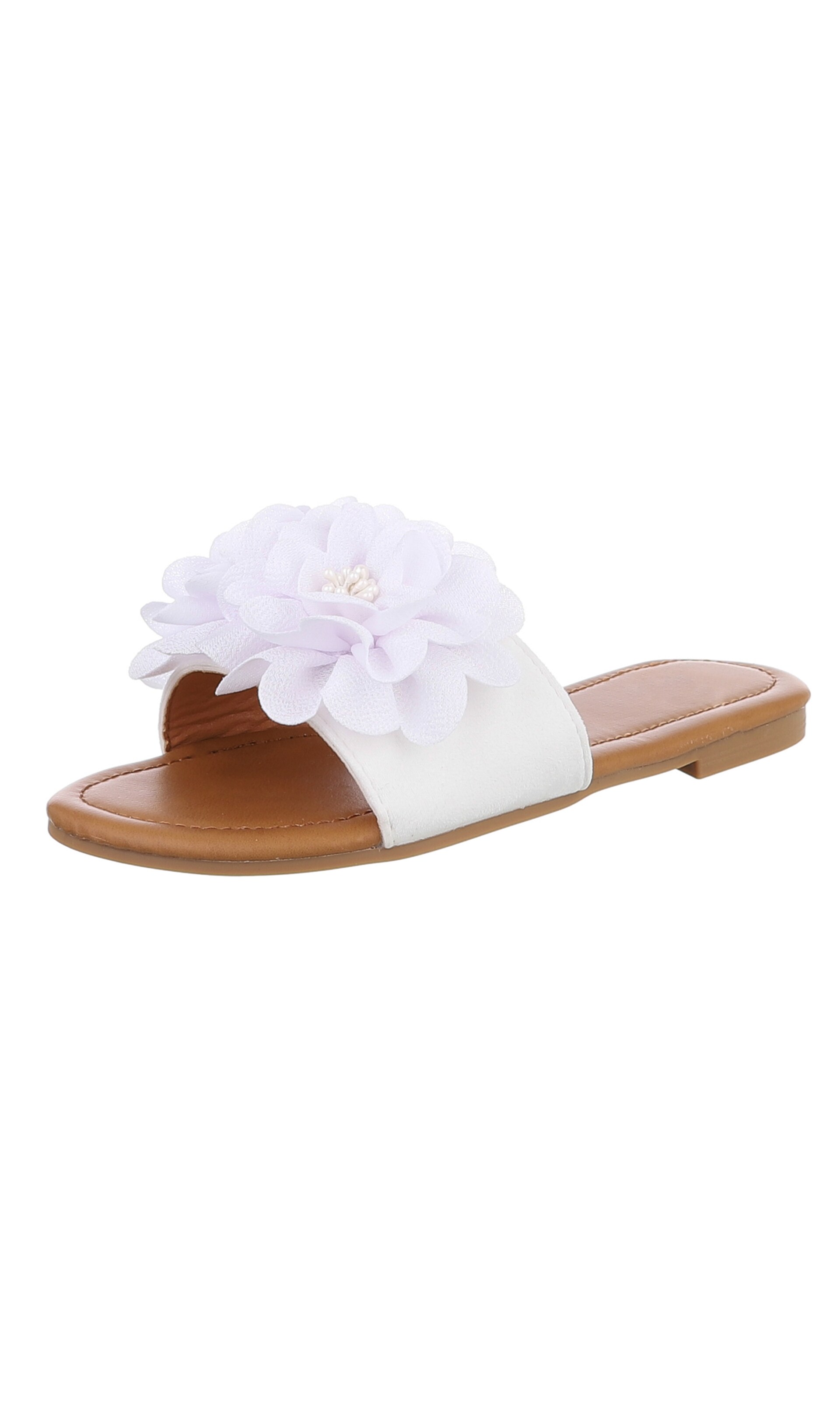 Ital-Design Mules in White: front