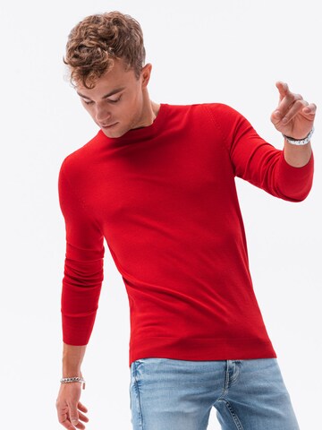 Pull-over 'E177' Ombre en rouge