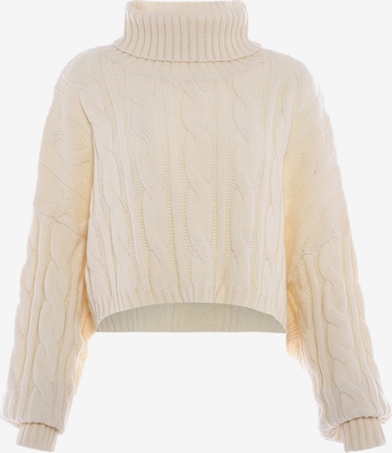 Pull-over MYMO en beige : devant