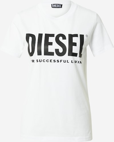 DIESEL Shirt in Black / Off white, Item view