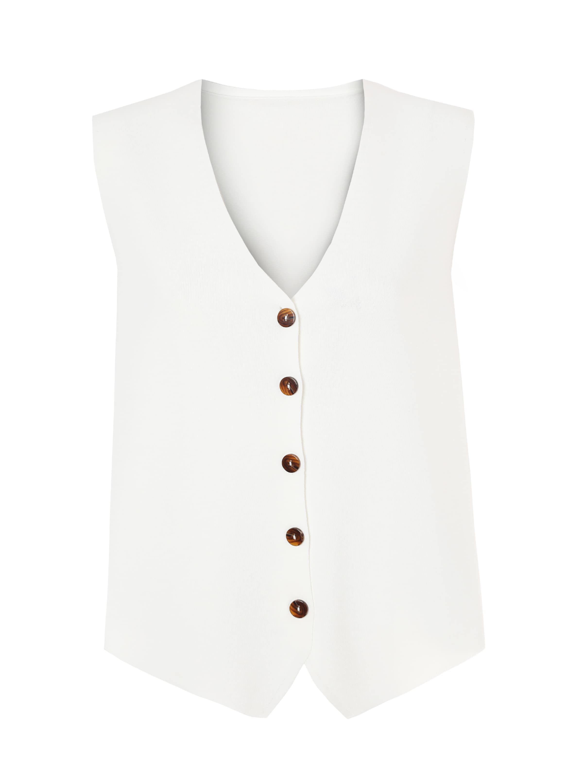 TATUUM Väst i vit: framsida