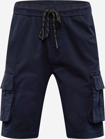 Urban Classics Loosefit Cargobroek in Blauw: voorkant