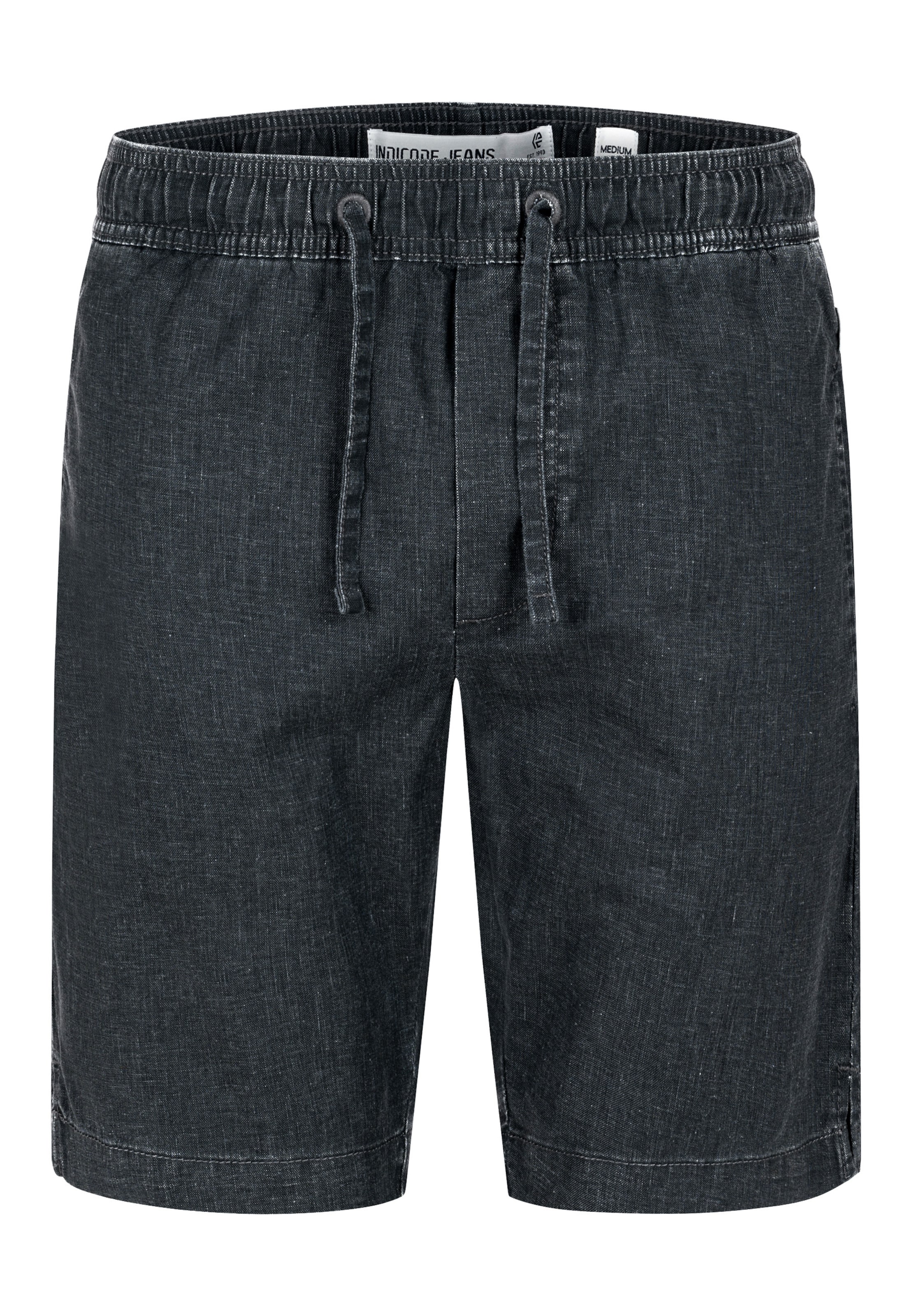 INDICODE JEANS Chino trousers 'Corry' in Grey: front
