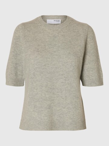Tops en tricot SELECTED en gris : devant