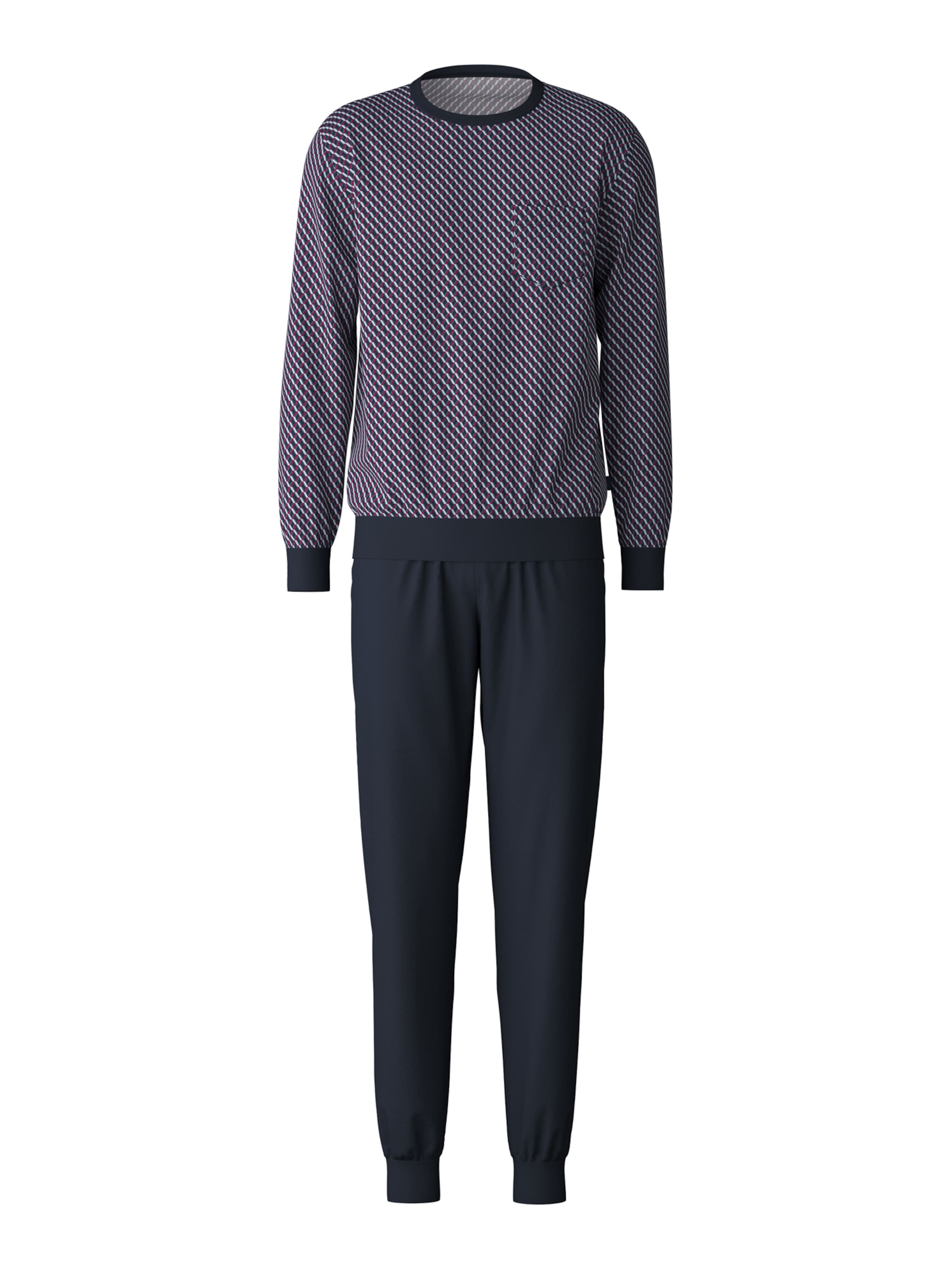 Pyjama long CALIDA en bleu : devant