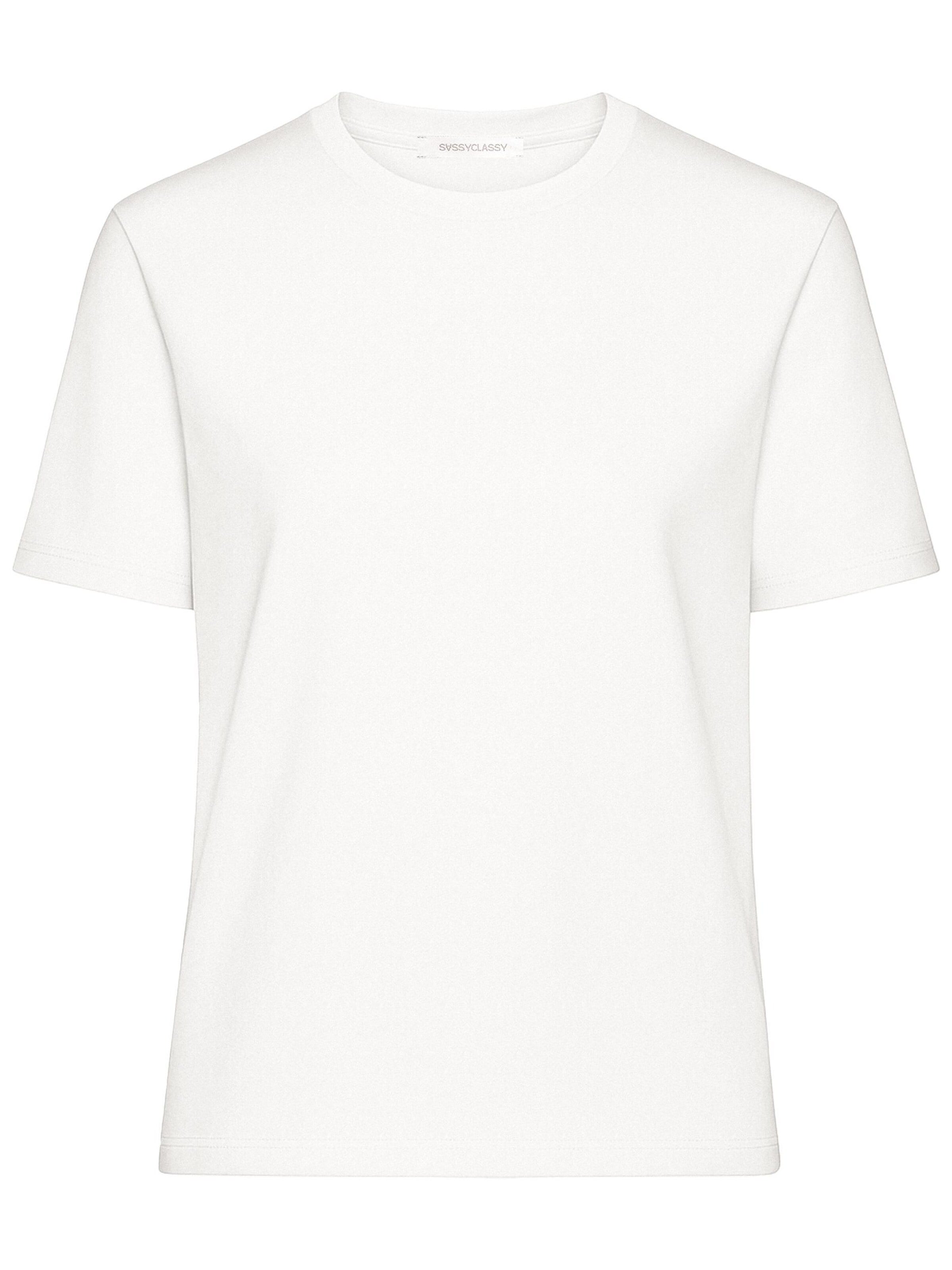 SASSYCLASSY Shirt‌‌‌‌‌‌‌‌‌ in Weiß: Vorderseite