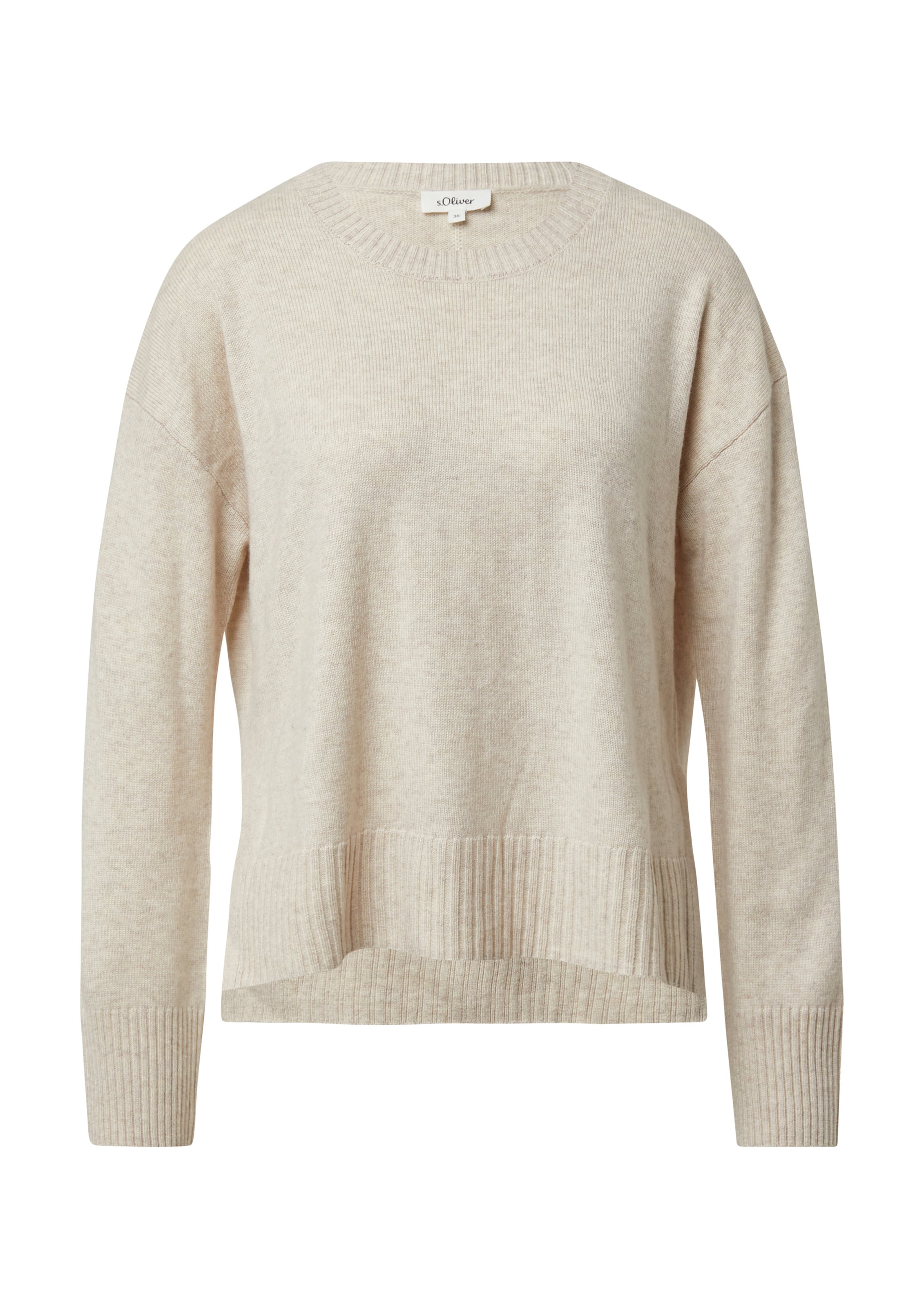 s.Oliver Pullover in Beige: Vorderseite