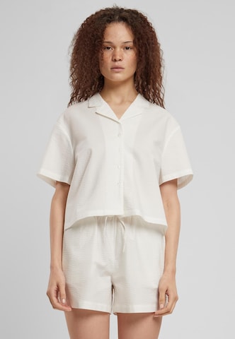 Urban Classics Blouse in Wit: voorkant