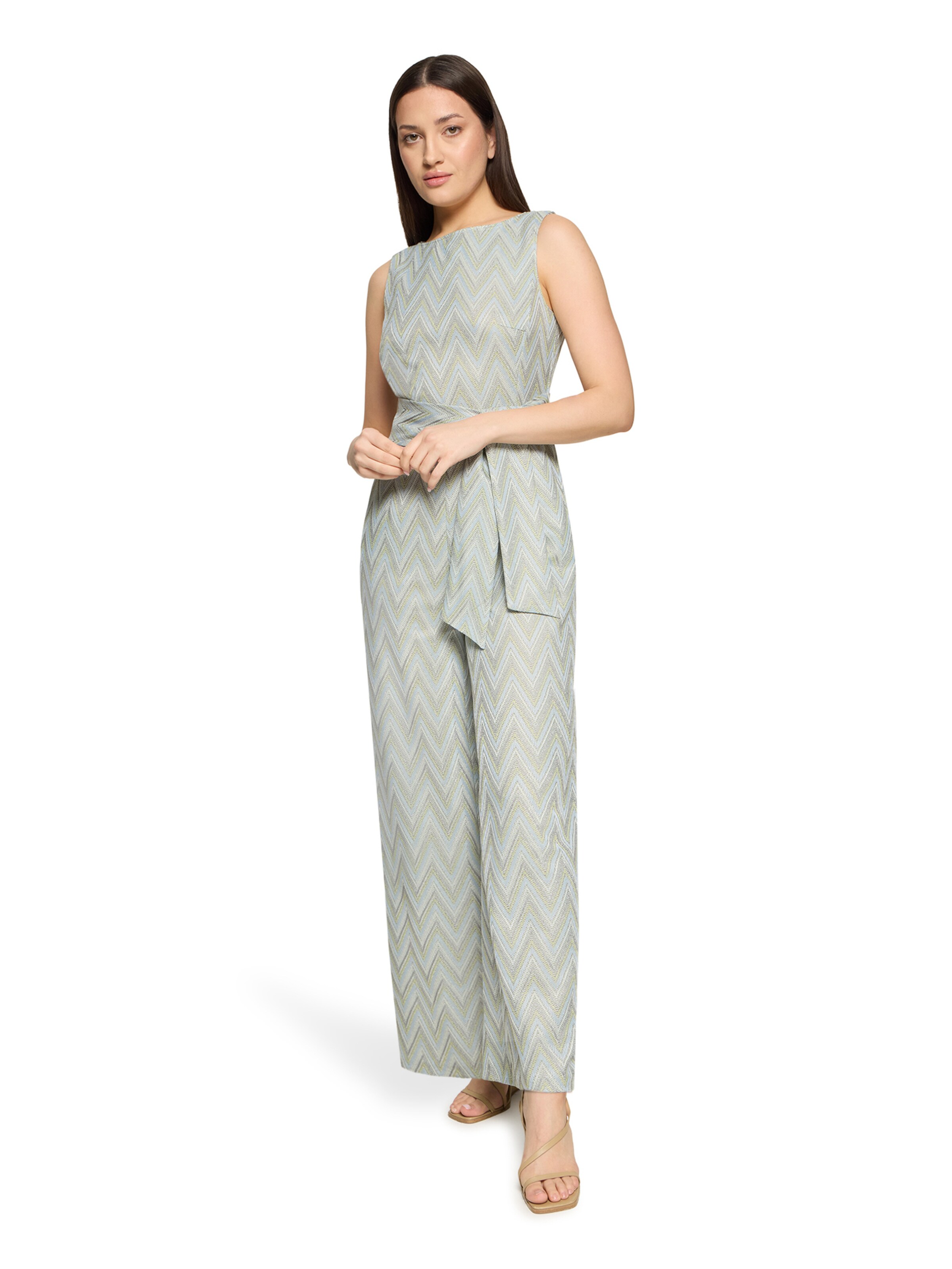 Betty Barclay Jumpsuit mit Bindegürtel in Blau