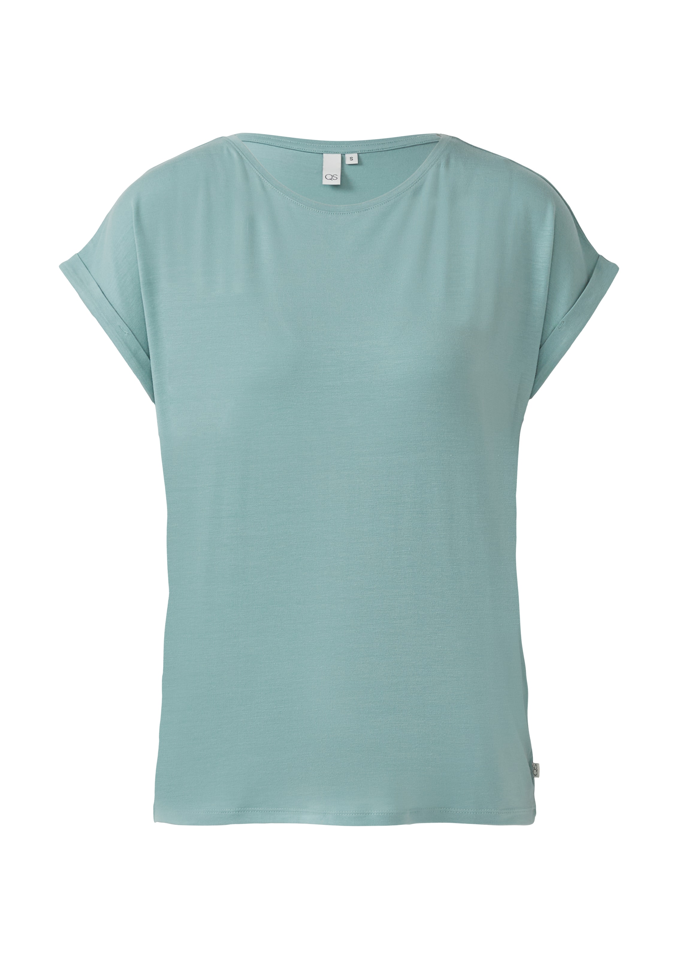 T-shirt QS en bleu : devant
