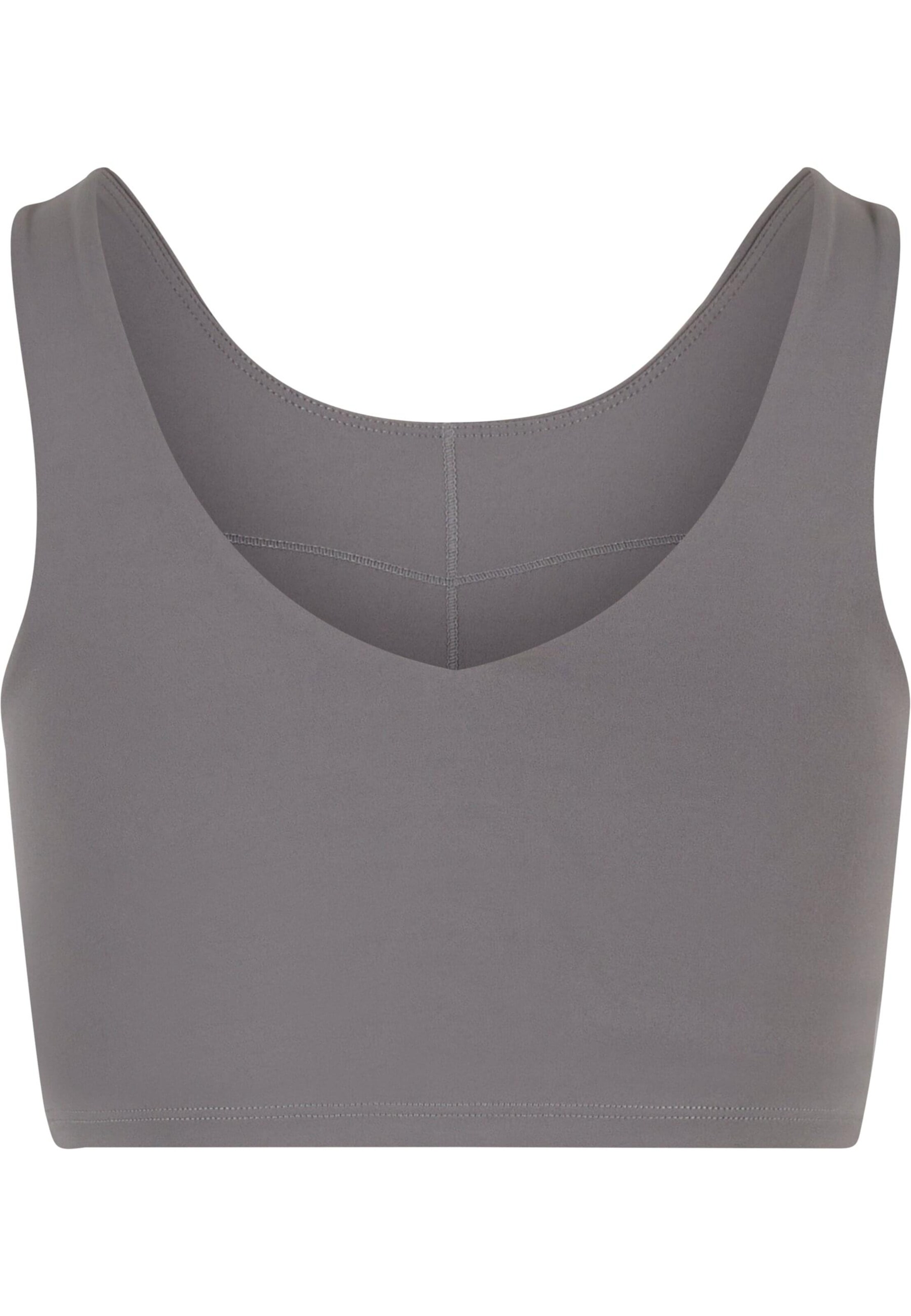 Bustino Reggiseno sportivo di Urban Classics in grigio: frontale