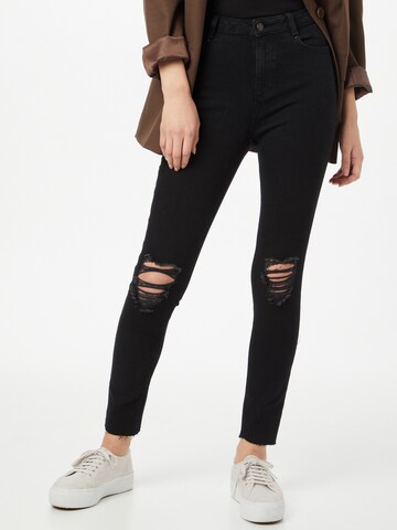 Skinny Jeans 'DISCO' de la NEW LOOK pe negru: față