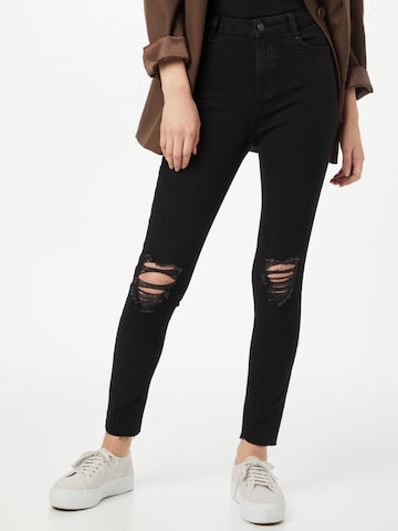 NEW LOOK Skinny Jeans 'DISCO' in Zwart: voorkant