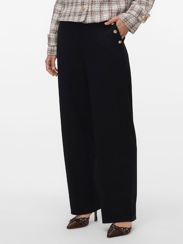 VERO MODA Loose fit Pants 'VMHEATHER' in Black: front