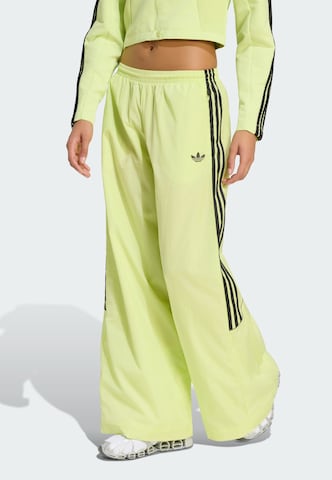 Wide Leg Pantalon 'Teamgeist' ADIDAS ORIGINALS en jaune : devant