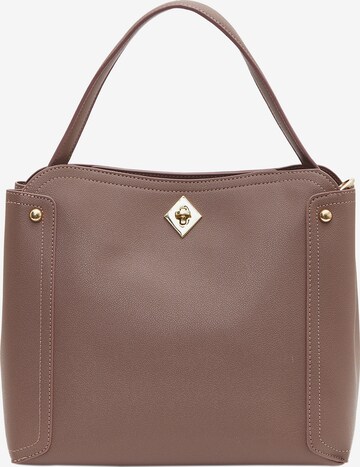 Usha Handtas in Beige: voorkant