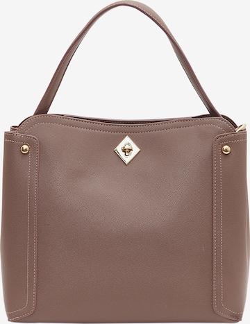 Borsa a mano di Usha in beige: frontale